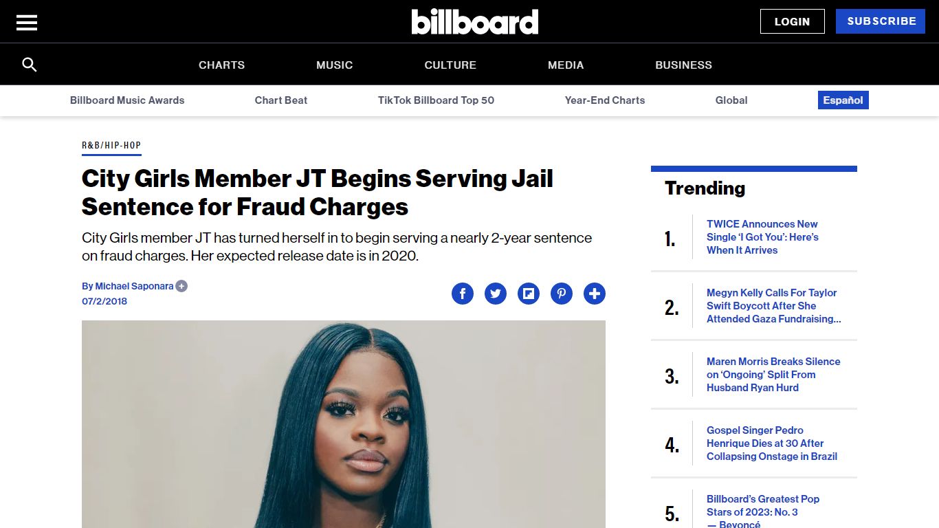 City Girls Member JT Begins Jail Sentence for Fraud Charges - Billboard