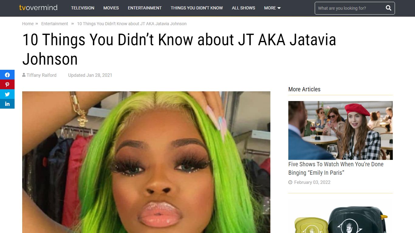 10 Things You Didn’t Know about JT AKA Jatavia Johnson